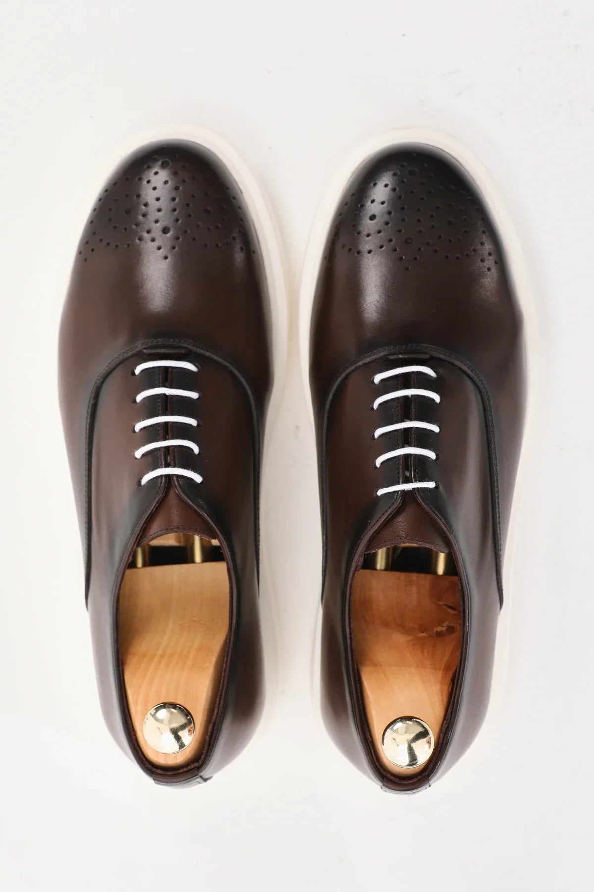 Brown Toe Brogue Casual Shoes