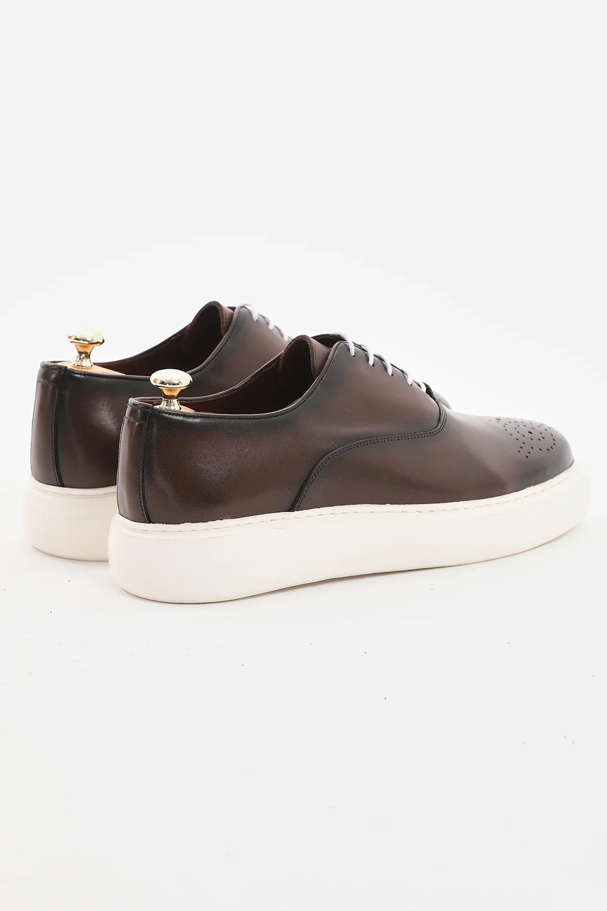 Brown Toe Brogue Casual Shoes