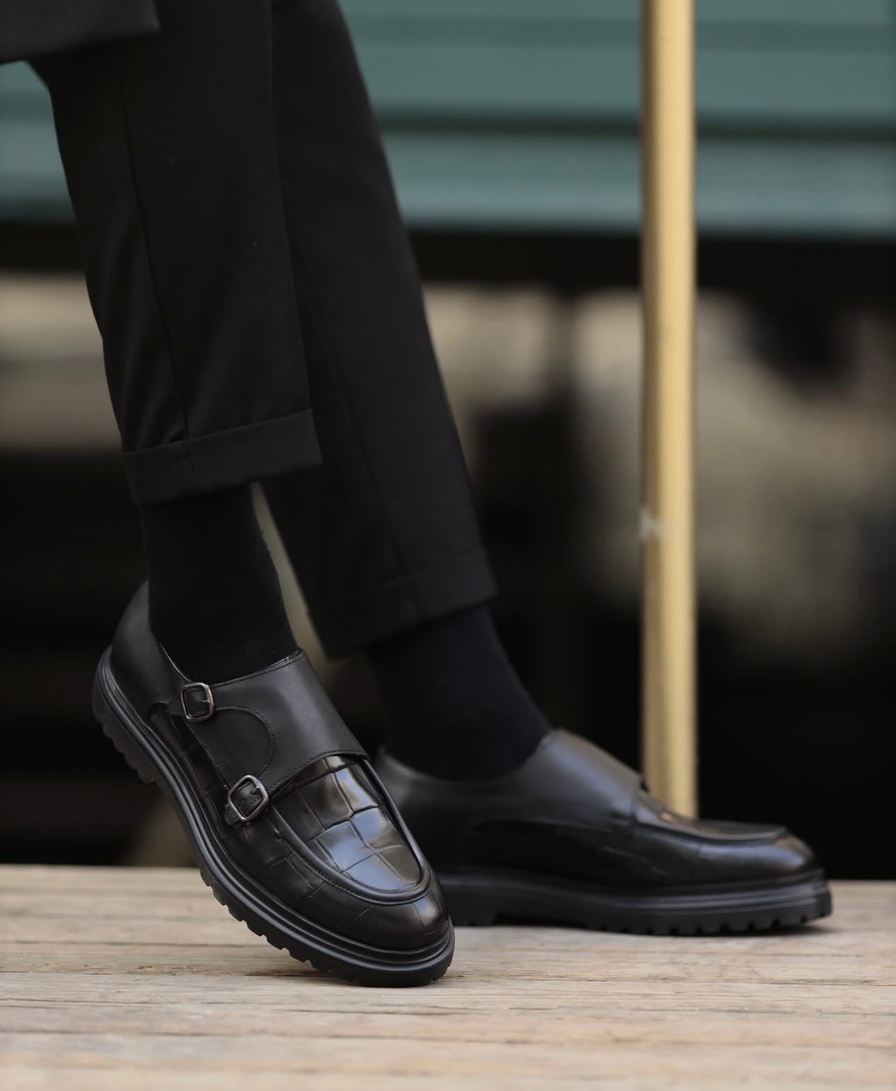 DOUBLE MONK CHUNKY SHOES