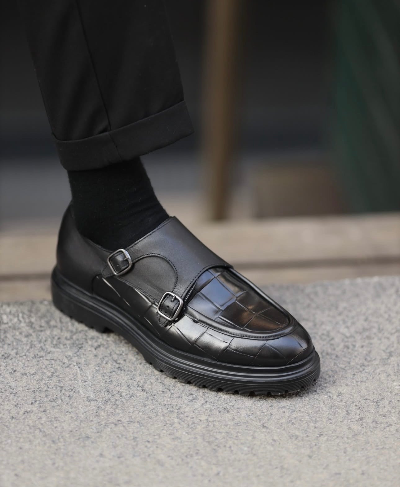 DOUBLE MONK CHUNKY SHOES