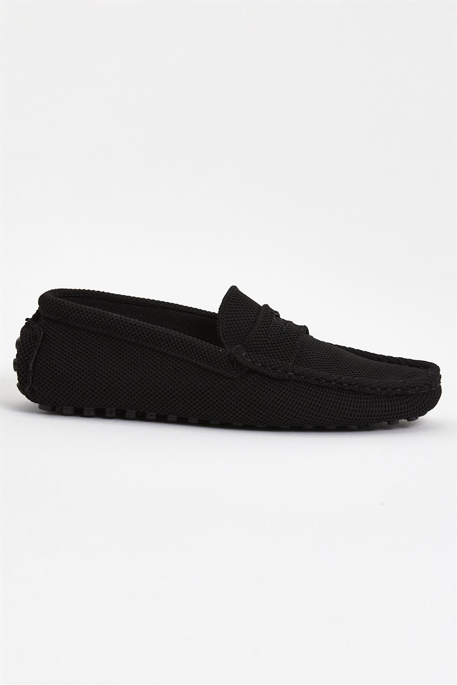 Black Knitwear Driving Loafer