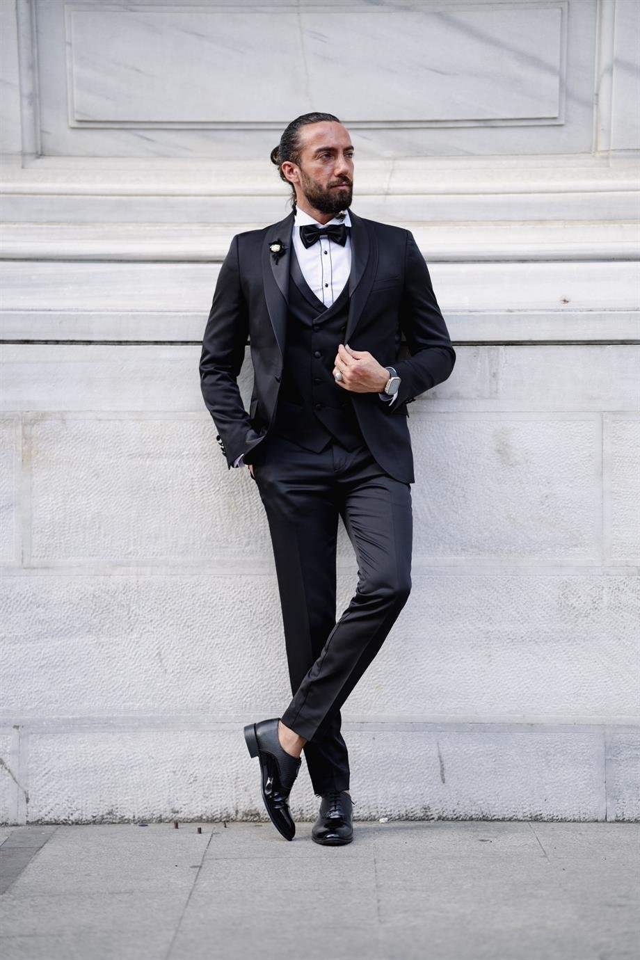 New Season Black Slim Fit Tuxedo