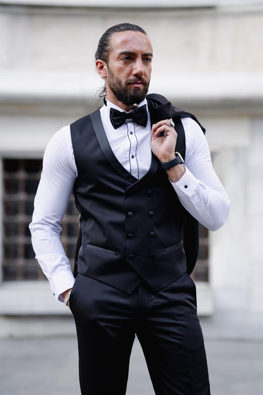 New Season Black Slim Fit Tuxedo