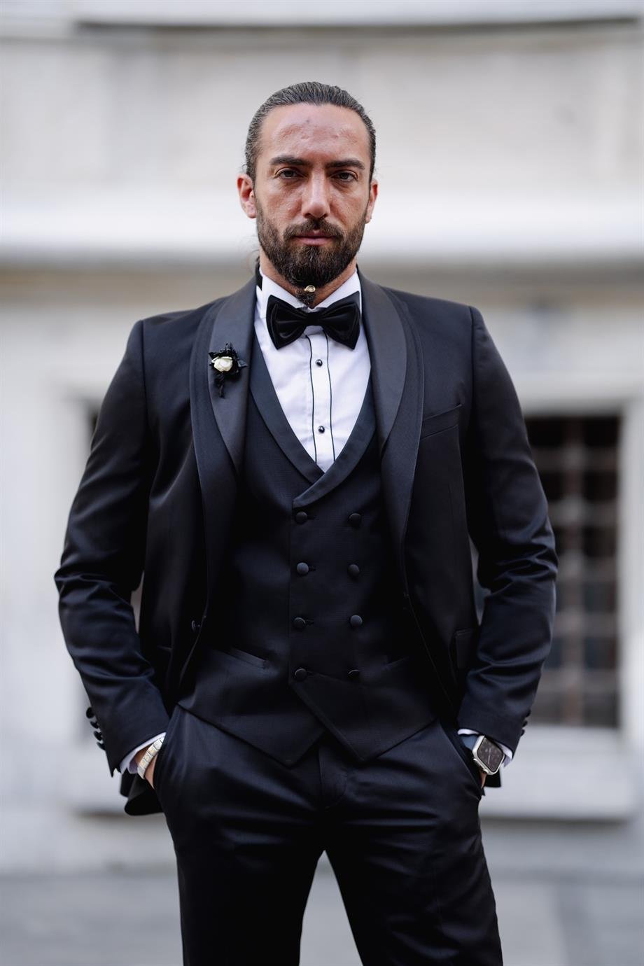 New Season Black Slim Fit Tuxedo