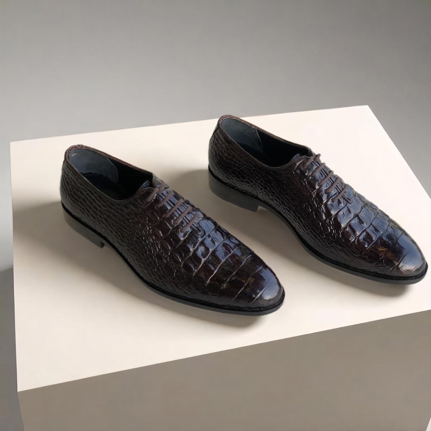 Brown Monkzilla Wholecut Laces Shoes