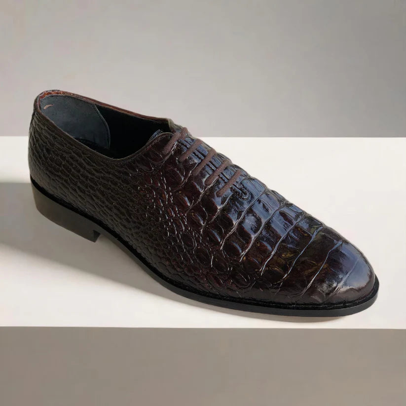 Brown Monkzilla Wholecut Laces Shoes