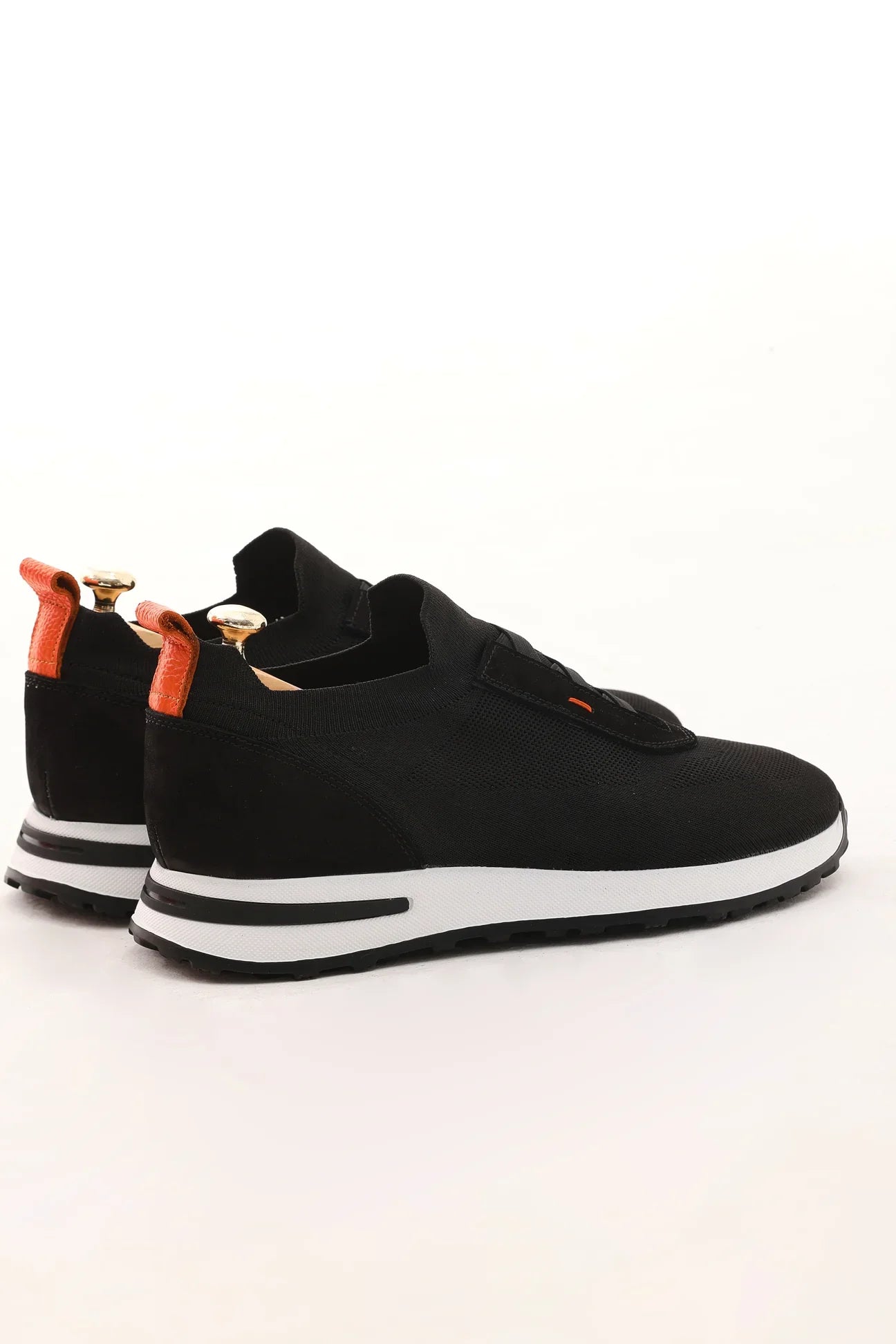 Black Knitwear Casual Runners