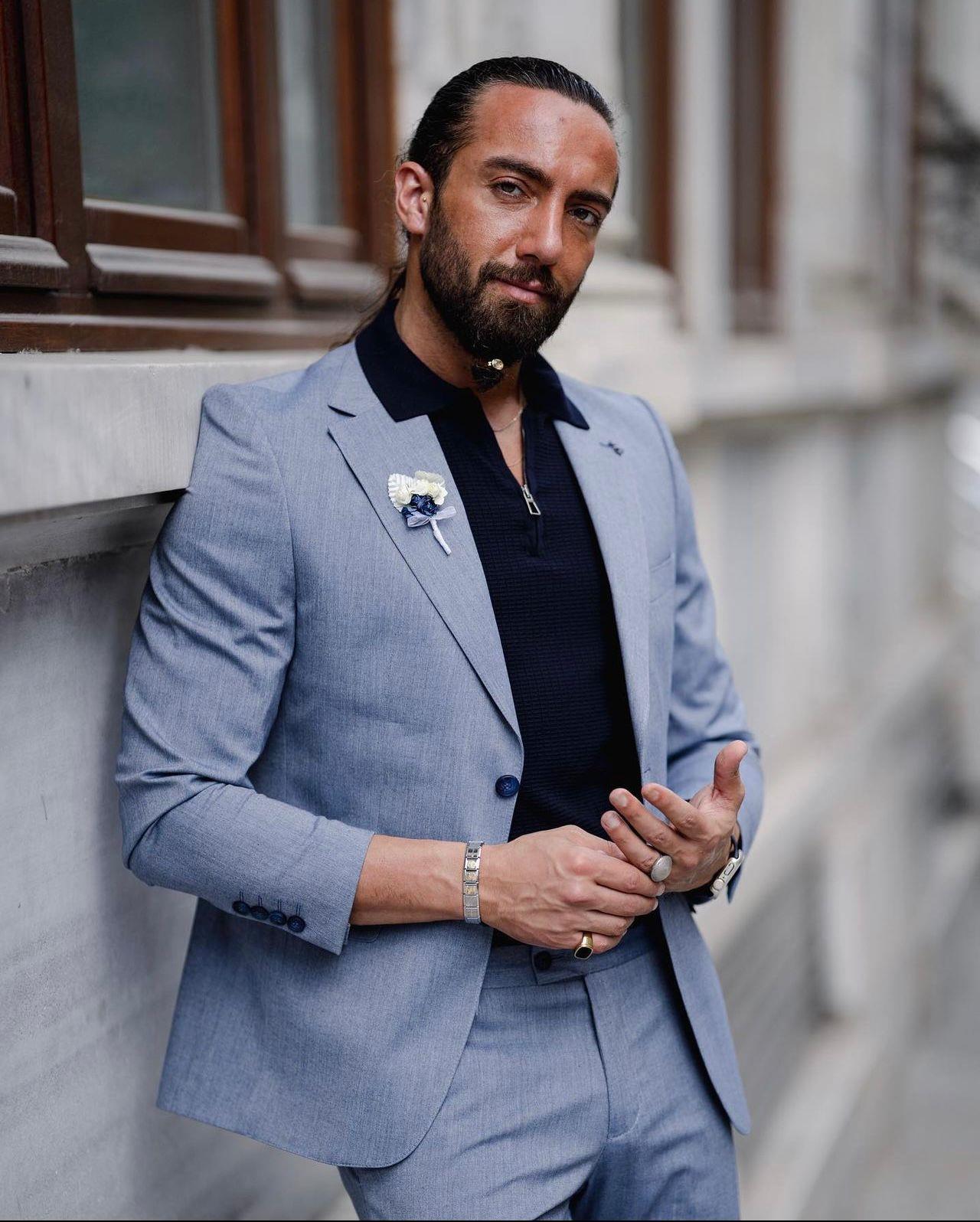 Indigo Slim Fit Suit