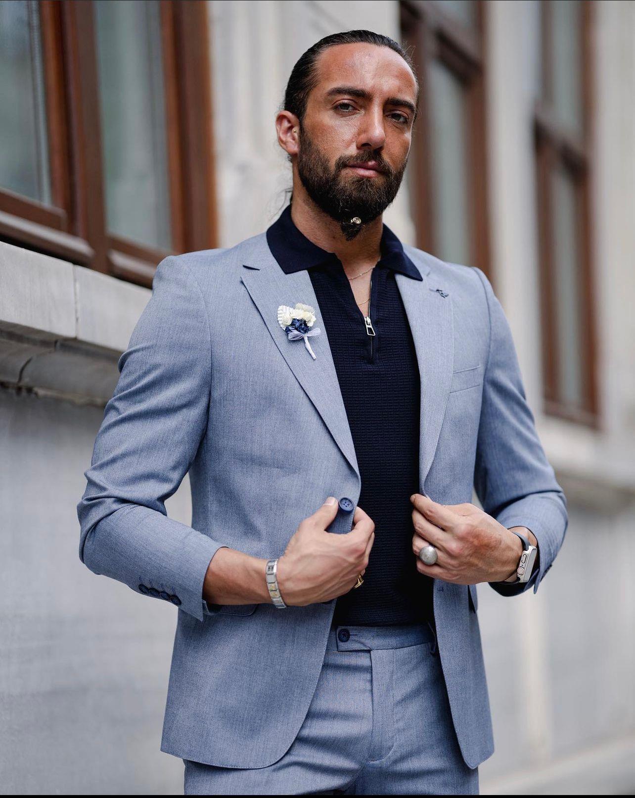 Indigo Slim Fit Suit