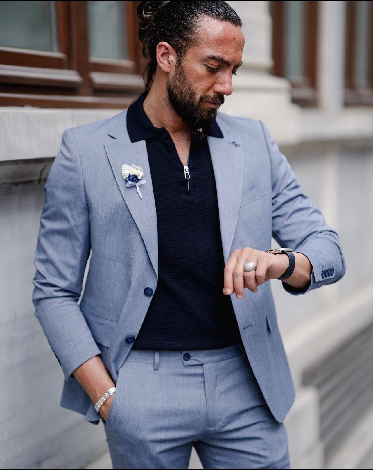 Indigo Slim Fit Suit