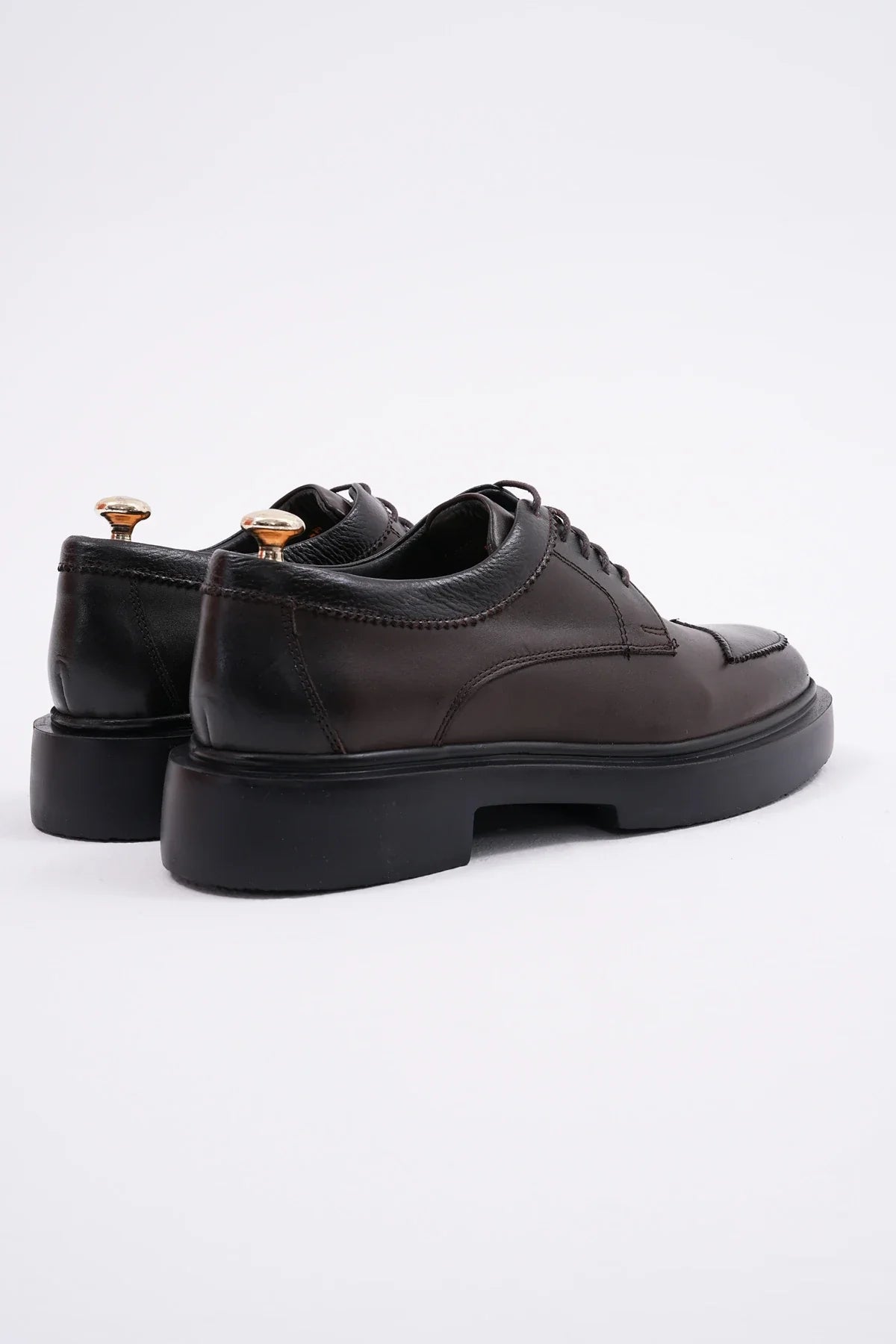 Brown Derby Toe Wing Chunky
