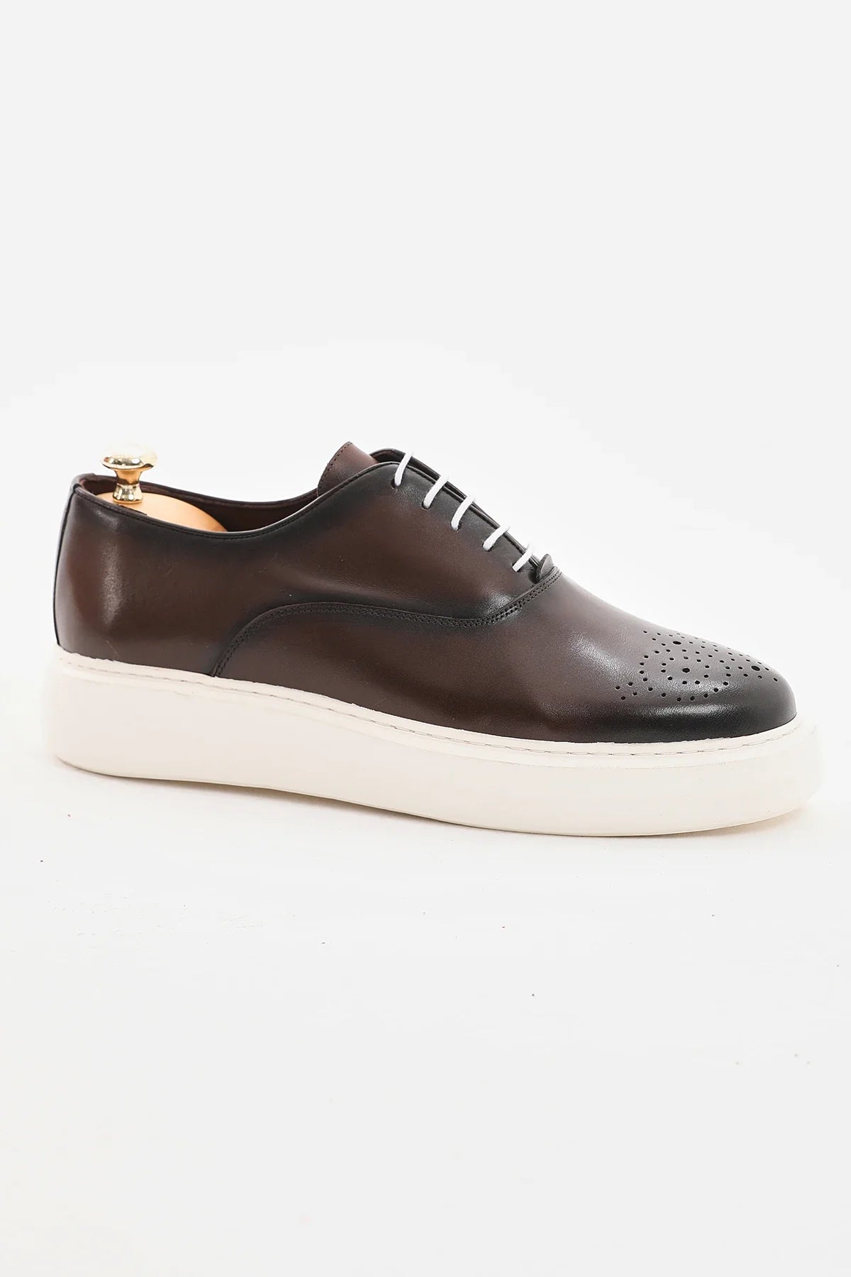 Brown Toe Brogue Casual Shoes