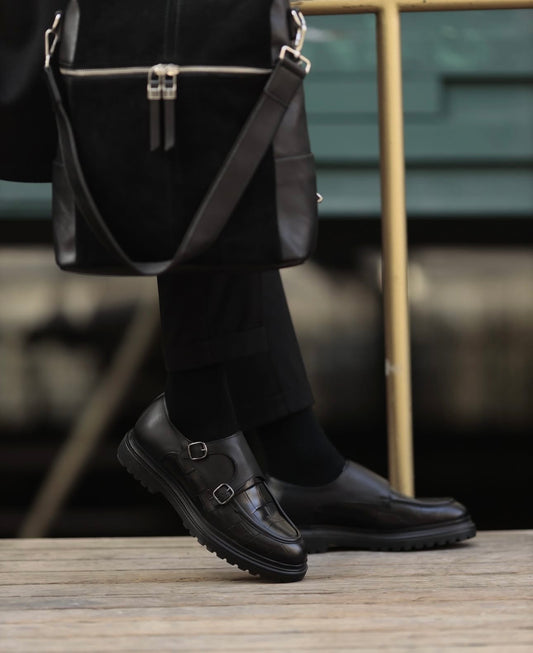 DOUBLE MONK CHUNKY SHOES