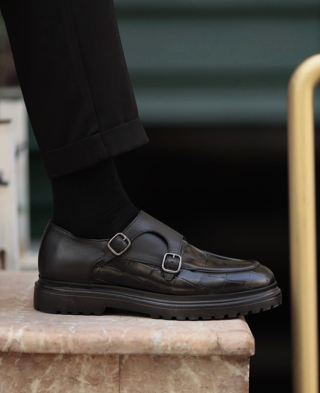 DOUBLE MONK CHUNKY SHOES
