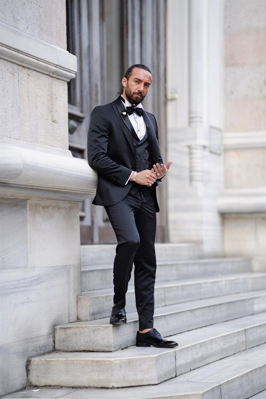 New Season Black Slim Fit Tuxedo