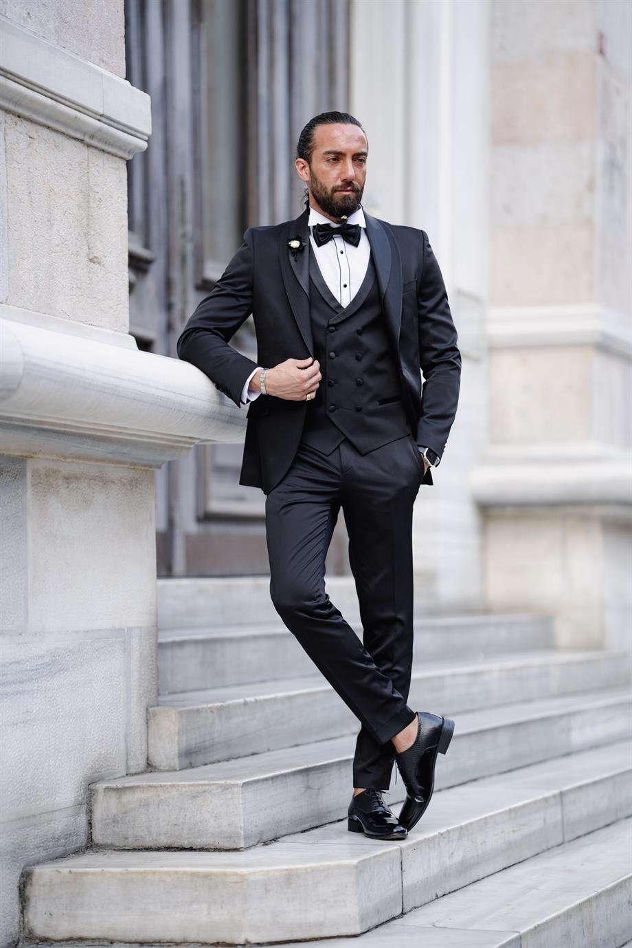 New Season Black Slim Fit Tuxedo
