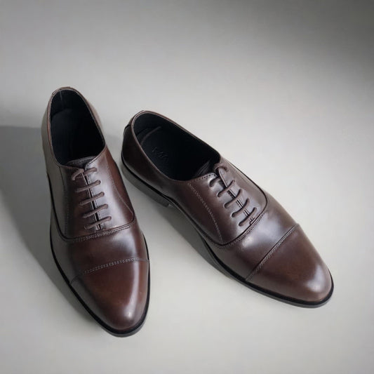 Brown Captoe Oxford Shoes