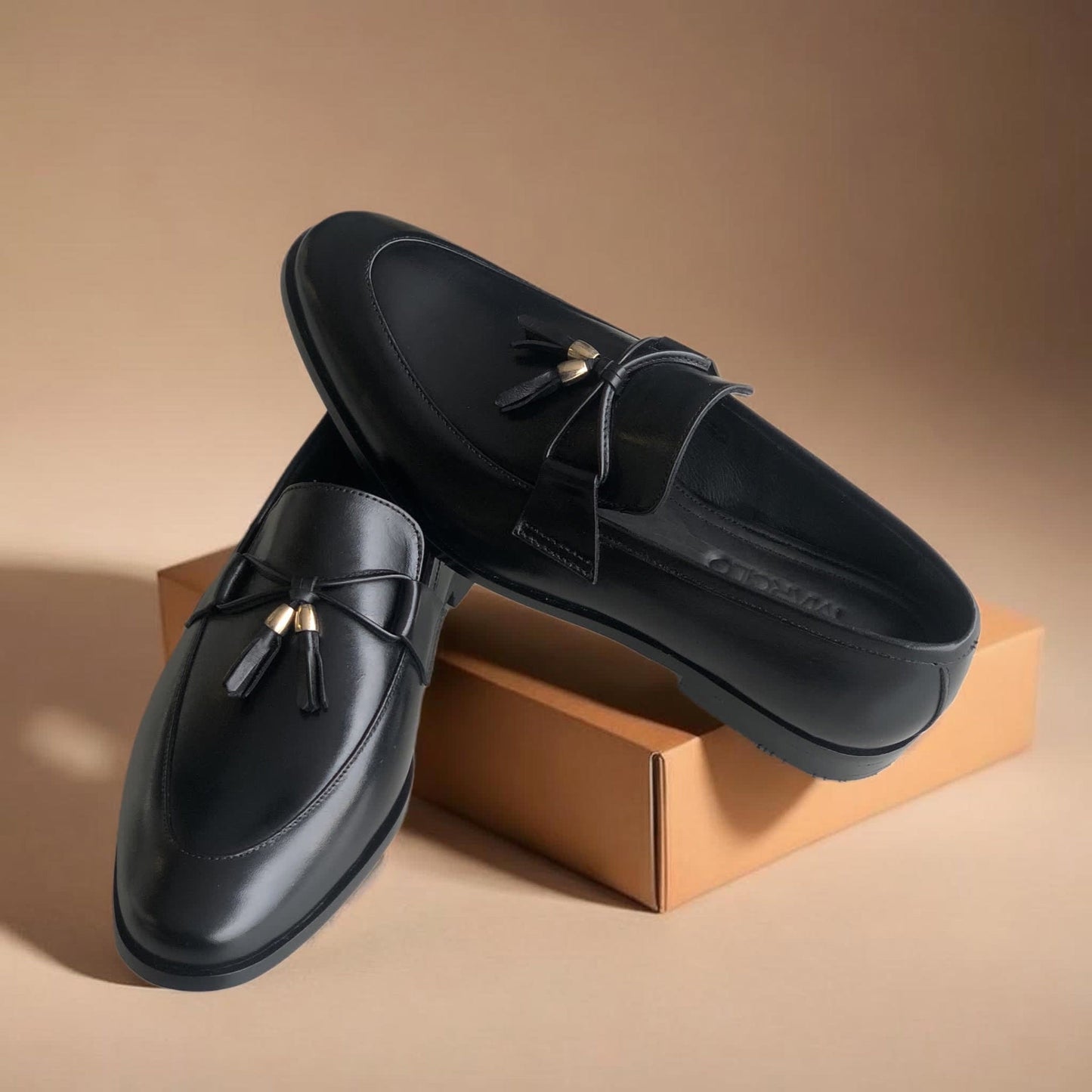 Black Tassel Loafers