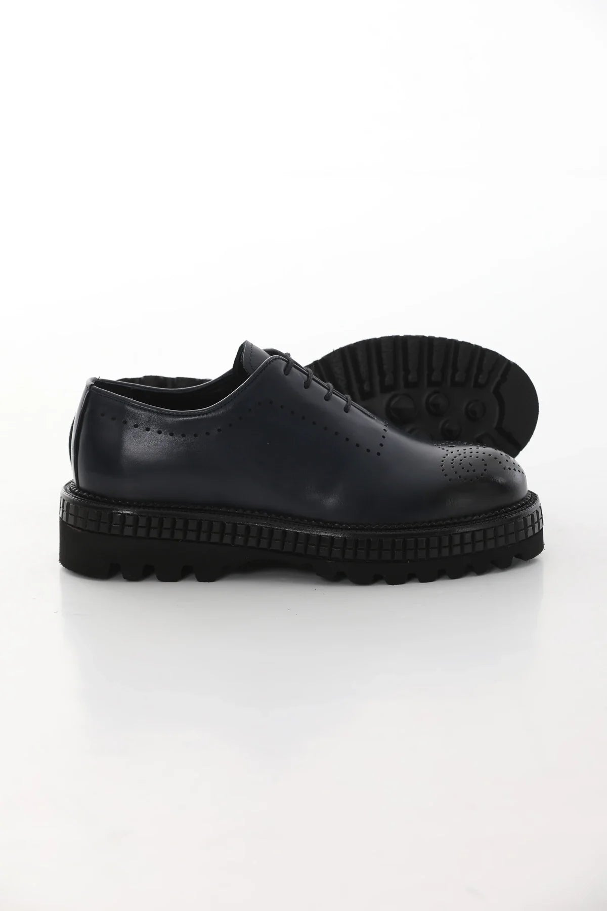 Blue Trok Toe Brogue Chunky
