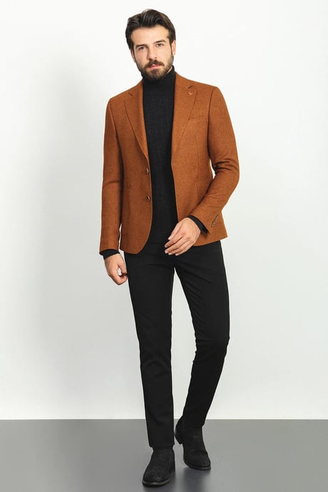 Mono Collar Pocket Pocket Blazer