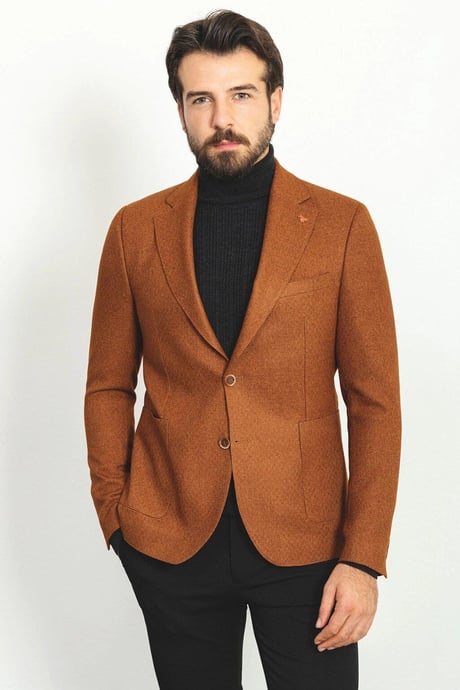 Mono Collar Pocket Pocket Blazer